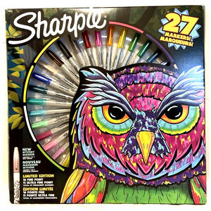 Limited Edition Sharpie Set 27 Permanent Markers (16 Fine & 11 Ultra Points) New